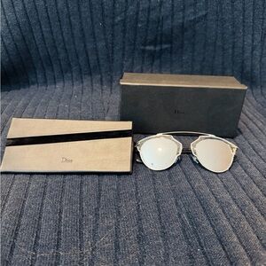 Dior Reflective Silver Sunglasses